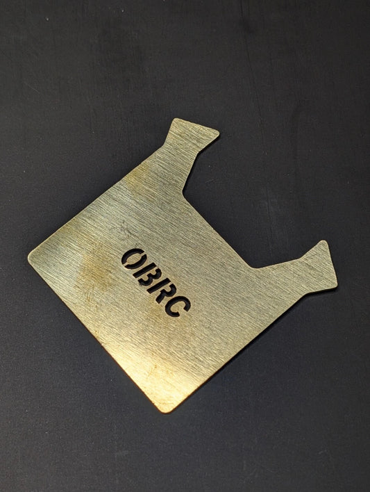 OBRC Brass Chassis Plate For OBZ V1, V2, and V2.5